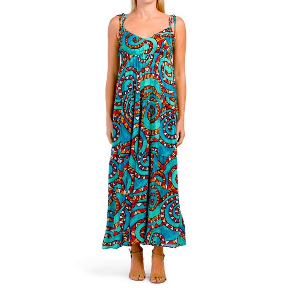 NWT Teal Swirl Dress [Italian] by Magari